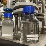 Abwasser vor und nach Ultrafiltration