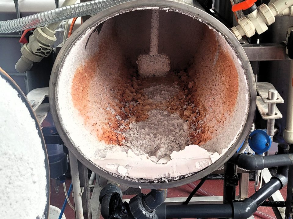 Vakuumverdampfer mit Scraper als Wärmepumpenverdampfer