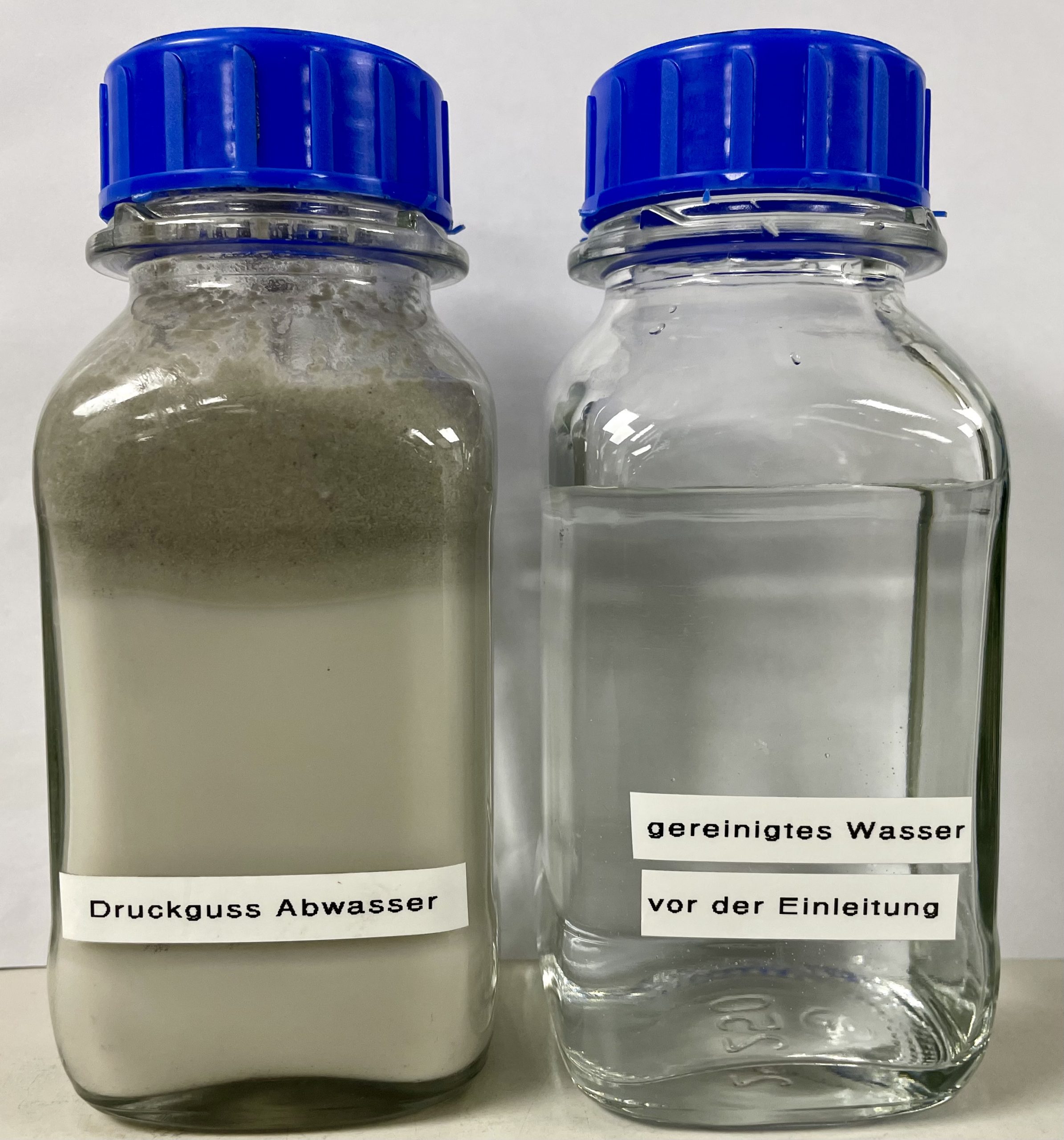 Aufbereitetes Abwasser im Vergleich